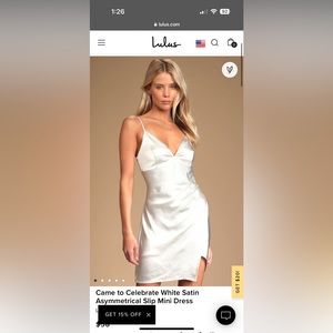 Lulus white dress - perfect for any bridal event!